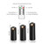 Nimiko Flameless Candles with Remote, Battery Operated Flickering Flameless Candles, LED Candles with Timer 2/4/6/8H, with Realistic LED Candles Set of 12 (D2.2 x H 5" 6" 7") (Black)