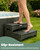 ONSGLM 25" Hot Tub Steps, HDPE Waterproof Hot Tub Stairs, Heavy Duty Outdoor 2-Step Stool, 600LBS Capacity Non-Slip Wooden Textured Spa Steps with Anti-Slip Feet, Multi-Use Porch Step, Gray