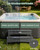 ONSGLM 25" Hot Tub Steps, HDPE Waterproof Hot Tub Stairs, Heavy Duty Outdoor 2-Step Stool, 600LBS Capacity Non-Slip Wooden Textured Spa Steps with Anti-Slip Feet, Multi-Use Porch Step, Gray