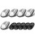 Mynoway 5-Pieces LED Cab Roof Lights Compatible With 1988-2002 C1500 C2500 C3500 K1500 K2500 K3500 Clear Lens White LEDs With 5 Rubber Gaskets(Fits Factory Roof Lights Only)