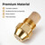 4Pcs Oil Burner Nozzle Fit for Aqua Hot, 0.35GPH 60 Degree Fuel Nozzle Brass Pressure Burner Oil Nozzles Replacement