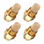 4Pcs Oil Burner Nozzle Fit for Aqua Hot, 0.35GPH 60 Degree Fuel Nozzle Brass Pressure Burner Oil Nozzles Replacement