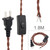 RTNLIT 6Ft Lamp Cord with ON/Off Switch, Twisted Cloth Covered