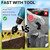 80 Pack Electric Fence Insulators with Driver Tool – Wood Post Screw-in Insulator Installation Kit, Heavy Duty Fence Post Insulators for Farm, Livestock & Garden Fencing(80)