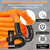 Kinetic Recovery Tow Rope: 1.26" x 30ft Snatch Strap with Soft Shackles Heavy Duty Offroad Towing Straps Kit for Trucks SUV UTV ATV Tractor Car Jeep - Orange