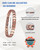 MagSølv Copper Magnetic Anklet for Men, 99% Pure Copper Double Row Magnet Ankle Bracelet with 3500 Gauss and Adjustable Link Buckle