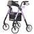 PLANET WALK Foldable Rollator Walker for Seniors with Soft Seat, 350 lbs