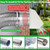10 Inch Hooded Wall Vent with Screen and Damper, Outdoor Wall Exhaust Vent Cover Cap for Kitchen Range Hood Dryer Exterior Ventilation and Outside Air Exhaust, Galvanized Steel, White