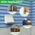 10 Inch Hooded Wall Vent with Screen and Damper, Outdoor Wall Exhaust Vent Cover Cap for Kitchen Range Hood Dryer Exterior Ventilation and Outside Air Exhaust, Galvanized Steel, White