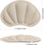 Huethy Back of Heel Cushion Pads, Adhesive Heel Grips Inserts for Boots, Loose Shoes Too Big, Reusable Heel Guards Liners for Women Men, Improve Shoe Fit, 8PCS-Beige