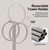 KLDKLD Adjustable Brush Nickel Towel Rack,Freestanding Bathroom Towel Holder