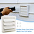 Cenipar 6" Louvered Vent Cover for External Wall Vent Cover Dryer Vent Cover with 4 Screws for Dryer Easy Installation(Plastic,White)