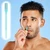 PEUTIER 12pcs 2 in 1 Nasal Hair Cutter, 360 Rotating Nose Hair Trimmer for Men Women Double Sided Nose Hair Cleaner with Ear Picker Portable Manual Nostril Hair Removal Tool (Blue)