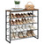 HOOBRO Shoe Rack, 5 Tier Shoe Organizer for Front Door Entrance, Shoe Shelf with Adjustable Tilt Angle, Holds 16-20 Pairs, for Entryway, Garage, Closet, Rustic Brown and Black BF08XJ01