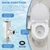 Bidet T Adapter, 3 Way Adapter or Tee Connector (Thread Size 1/2″ x 1/2″ x 9/16″), Bidet Attachment for Toilet (1/2inch)