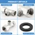 Bidet T Adapter, 3 Way Adapter or Tee Connector (Thread Size 1/2″ x 1/2″ x 9/16″), Bidet Attachment for Toilet (1/2inch)