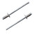 1 Pair Universal Stainless Steel Dash Rosette Rivets for GM, Ford, Chrysler, AMC VIN Door Tags