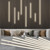 Gaahing 8pcs Recessed Linear Lighting Fixtures 200"/5.08M, 3000K Warm White LED Strip Light Kit with Touch Control & Self-Adhesive – Easy Installation for Slat Wall Panels, Under Cabinet