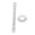 Topyond Adjustable Shower Head Extension Arm, 7.75 * 0.63 in with Flange