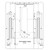 AcxdJnye Pocket Door Lock Hardware with Pull,Invisible Sliding Door Lock Handle, Recessed Door Handle Lock for Furniture Hardware, Gold