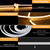 Lamomo LED Strip Lights, Warm White Dimmable Neon Rope, 16.4ft, Waterproof