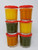 Mian Red Plastic Lids fits Luminarc Working Glass 6 Pack