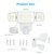 Olafus 70W Motion Sensor Outdoor Light Plug in, Motion Flood Light Dusk to Dawn, 7000LM LED Security Light IP65 Waterproof, Motion Activated 6500K PIR Sensor Lighting for Garage Yard Patio Eave, White