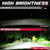 OFFROADTOWN 15 Inch 300W LED Light Bar, White, Aluminum, IP68 Waterproof, Suitable for Off-Road Vehicles, UTVs, ATVs, Trucks, Boats
