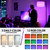 LEECOORA 2-Bulb USB Rechargeable Cordless Floor Lamp, 2X Brighter, 13000mAh, Expandable to 4 BulbsRounded Foot-Friendly Weighted Stable Base, 3 Color Temp Dimmable, RGB Remote Living Room