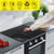 FLASLD Fireproof Electric Stove Top Cover, Heavy Duty Double 29.5×21 Inches Pad for Glass Top Stove, Heat Resistant GlassTop Stove Mat, Kitchen Flat Cooktop Protector for Cat