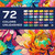 finenolo 72 Colors Acrylic Paint Markers, 36 Dual Brush Tip Art Markers