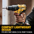 DEWALT 20V MAX Cordless Drill Driver Set, Electric Drill, Brushless 1/2 In 2 Speed, 2.0 Ah Battery and Charger Included, LED Light (DCD777D1)