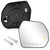 TOP-MAX Passenger Side Mirror Glass Compatible with 2022 2023 2024 Toyota Tundra with Blind Spot Detection, Right Side Convex Power Heated Rearview Mirror with 2 Clips