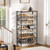 UNITSTAGE 8 Tier Metal Shoe Rack with Wood Top, 24-32 Pairs