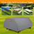 EVRBUL Waterproof Picnic Table Cover 70/72 Inch Heavy Duty 420D for 6 Ft Picnic Table Bench Set,Wind Dust Proof Anti-UV Outdoor Patio Table Bench Cover Winter, Grey