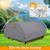 EVRBUL Waterproof Picnic Table Cover 70/72 Inch Heavy Duty 420D for 6 Ft Picnic Table Bench Set,Wind Dust Proof Anti-UV Outdoor Patio Table Bench Cover Winter, Grey
