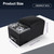 Upgraded Center Console with Lock, Truck Bench Front Seats Center Console Organizer and Storage, Cup & Phone Holder for Minivan SUV Van, Fast Phone Charging & 7-Color Adjustable LED Lighting (Black)
