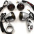 HTTMT MT224-013-CD+SM Chrome Motorcycle Turn Signals Light Kit Compatible with Harley Bullet LED 41mm Clamp Mount