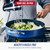 Blue Diamond 5QT PFAS-Free Ceramic Nonstick Sauté Pan with Lid, Blue