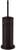 Dowry Toilet Plunger with Holder for Bathroom Bronze