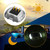 Solar Deck Lights 4 Pack LED Dock Lights for Walkway, Stair and Step - Cast Aluminum