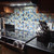 Blujellyfish Blue Sea Glass Tile Backsplash Beach Style Mosaic Tiles Real Seashell Inside (Pack of 5 Sheets)
