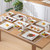 Porlien Classic 24-piece Square Dinnerware Set for 6, Off-white Square Plates and Bowls