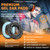 PROHEAR 037 Gel Ear Pads Bluetooth 6.0 Hearing Protection Headphones,1100mAh Rechargeable Battery for 120H Playtime Perfect for Mowing Workshops Snowblowing - Orange