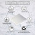 GGStudy 12 Inches Square Rain Shower Head Large Stainless Steel High Pressure Shower Head Ultra Thin Rainfall Bath Shower with Silicone Nozzle Easy to Clean and Install Chrome Shower Head
