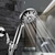 Handheld Shower Head, 6 Spray Setting High Pressure Shower Head with Brass Swivel Ball Bracket and Extra Long Stainless Steel Hose, Chrome, 5"