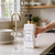 Modern Gold Design Shampoo and Conditioner Dispenser, Large 27oz, 6 Labels