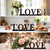 Wooden Love Sign Home Decor Freestanding Cutout Word Table Shelf Decoration