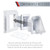 TayMac MR420CW 1-Gang Recessed Enclosure Extra Duty, 6-in-1 Nonmetallic Weatherproof in-Use Cover, Horizontal/Vertical, White