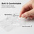 36PCS Self Adhesive Silicone Gel Pads 6 Sheets - Round Soft Spot Pads for Foot Drum Dampeners